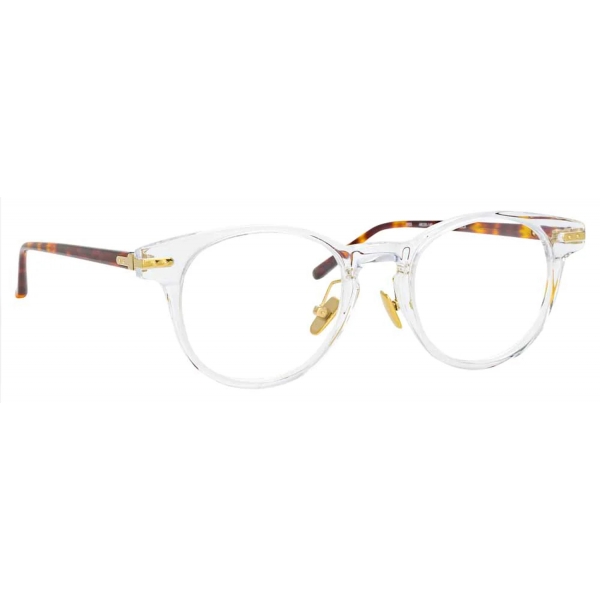 Linda Farrow - Linear Bay A D-Frame Optical Glasses in Clear - LF25AC4OPT - Linda Farrow Eyewear