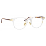 Linda Farrow - Linear Bay A D-Frame Optical Glasses in Clear - LF25AC4OPT - Linda Farrow Eyewear