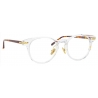 Linda Farrow - Linear Bay A D-Frame Optical Glasses in Clear - LF25AC4OPT - Linda Farrow Eyewear