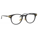 Linda Farrow - Linear Bay D-Frame Optical Glasses in Black - LF25C1OPT - Linda Farrow Eyewear