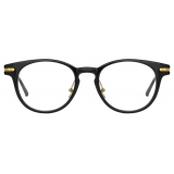 Linda Farrow - Occhiali da Vista Linear Bay D-Frame in Nero - LF25C1OPT - Linda Farrow Eyewear