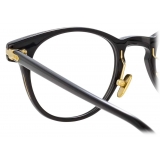 Linda Farrow - Linear Bay D-Frame Optical Glasses in Black - LF25C1OPT - Linda Farrow Eyewear