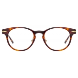 Linda Farrow - Occhiali da Vista Linear Bay D-Frame in Tartaruga - LF25C2OPT - Linda Farrow Eyewear