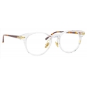 Linda Farrow - Linear Bay D-Frame Optical Glasses in Clear - LF25C4OPT - Linda Farrow Eyewear