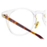 Linda Farrow - Linear Bay D-Frame Optical Glasses in Clear - LF25C4OPT - Linda Farrow Eyewear