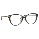 Linda Farrow - Occhiali da Vista Linear Arch A Cat Eye in Nero - LF26AC1OPT - Linda Farrow Eyewear