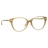 Linda Farrow - Occhiali da Vista Linear Arch A Cat Eye in Cachi - LF26AC5OPT - Linda Farrow Eyewear