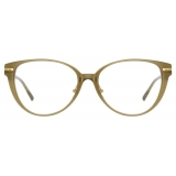 Linda Farrow - Occhiali da Vista Linear Arch A Cat Eye in Cachi - LF26AC5OPT - Linda Farrow Eyewear