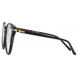 Linda Farrow - Linear Arch Cat Eye Optical Glasses in Black - LF26C1OPT - Linda Farrow Eyewear