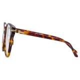 Linda Farrow - Linear Arch Cat Eye Optical Glasses in Tortoiseshell - LF26C2OPT - Linda Farrow Eyewear