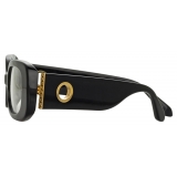 Linda Farrow - Lola Rectangular Optical Glasses in Black - LFL1117C4OPT - Linda Farrow Eyewear