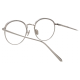 Linda Farrow - Marlon Oval Optical Glasses in White Gold - LFL1076C6OPT - Linda Farrow Eyewear