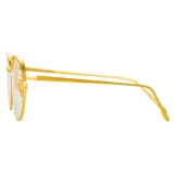 Linda Farrow - Marlon Oval Optical Glasses in Yellow Gold - LFL1076C5OPT - Linda Farrow Eyewear