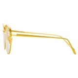 Linda Farrow - Occhiali da Vista Marlon Ovale in Oro Giallo - LFL1076C5OPT - Linda Farrow Eyewear