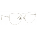 Linda Farrow - Occhiali da Vista Maya Cat Eye in Oro Bianco - LF38C2OPT - Linda Farrow Eyewear