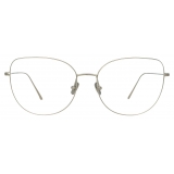 Linda Farrow - Occhiali da Vista Maya Cat Eye in Oro Bianco - LF38C2OPT - Linda Farrow Eyewear