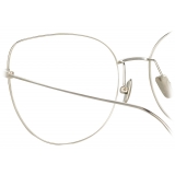 Linda Farrow - Occhiali da Vista Maya Cat Eye in Oro Bianco - LF38C2OPT - Linda Farrow Eyewear