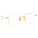 Linda Farrow - Occhiali da Vista Maya Cat Eye in Oro Giallo - LF38C1OPT - Linda Farrow Eyewear