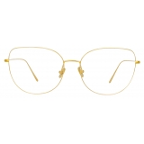 Linda Farrow - Occhiali da Vista Maya Cat Eye in Oro Giallo - LF38C1OPT - Linda Farrow Eyewear