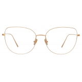 Linda Farrow - Maya Cat Eye Optical Glasses in Rose Gold - LF38C3OPT - Linda Farrow Eyewear
