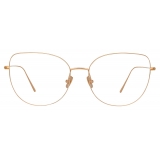 Linda Farrow - Occhiali da Vista Maya Cat Eye in Oro Rosa - LF38C3OPT - Linda Farrow Eyewear