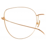 Linda Farrow - Occhiali da Vista Maya Cat Eye in Oro Rosa - LF38C3OPT - Linda Farrow Eyewear