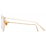 Linda Farrow - Mayne Oval Optical Glasses in Rose Gold - LF33C3OPT - Linda Farrow Eyewear