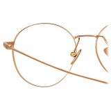 Linda Farrow - Mayne Oval Optical Glasses in Rose Gold - LF33C3OPT - Linda Farrow Eyewear