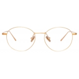 Linda Farrow - Occhiali da Vista Mayne A Ovale in Oro Rosa - LF33AC3OPT - Linda Farrow Eyewear