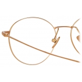 Linda Farrow - Mayne A Oval Optical Glasses in Rose Gold - LF33AC3OPT - Linda Farrow Eyewear