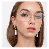 Linda Farrow - Mayne A Oval Optical Glasses in Rose Gold - LF33AC3OPT - Linda Farrow Eyewear