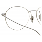 Linda Farrow - Occhiali da Vista Mayne Ovale in Oro Bianco - LF33C2OPT - Linda Farrow Eyewear