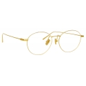 Linda Farrow - Mayne Oval Optical Glasses in Yellow Gold - LF33C1OPT - Linda Farrow Eyewear