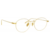 Linda Farrow - Mayne Oval Optical Glasses in Yellow Gold - LF33C1OPT - Linda Farrow Eyewear