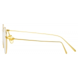 Linda Farrow - Mayne Oval Optical Glasses in Yellow Gold - LF33C1OPT - Linda Farrow Eyewear