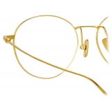 Linda Farrow - Mayne Oval Optical Glasses in Yellow Gold - LF33C1OPT - Linda Farrow Eyewear