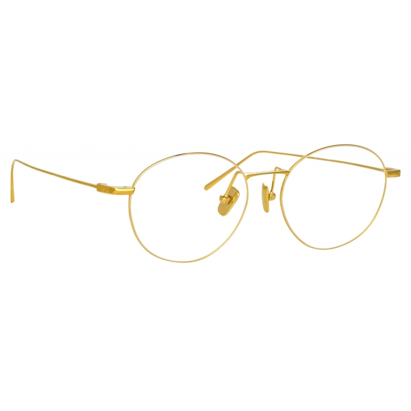 Linda Farrow - Mayne A Oval Optical Glasses in Yellow Gold - LF33AC1OPT - Linda Farrow Eyewear