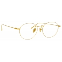 Linda Farrow - Mayne A Oval Optical Glasses in Yellow Gold - LF33AC1OPT - Linda Farrow Eyewear