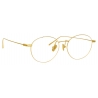 Linda Farrow - Occhiali da Vista Mayne A Ovale in Oro Giallo - LF33AC1OPT - Linda Farrow Eyewear