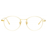 Linda Farrow - Mayne A Oval Optical Glasses in Yellow Gold - LF33AC1OPT - Linda Farrow Eyewear