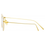 Linda Farrow - Mayne A Oval Optical Glasses in Yellow Gold - LF33AC1OPT - Linda Farrow Eyewear