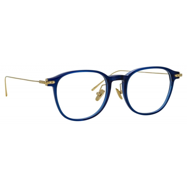 Linda Farrow - Meier D-Frame Optical Glasses in Blue - LF16C12OPT - Linda Farrow Eyewear