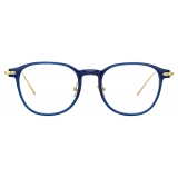 Linda Farrow - Meier D-Frame Optical Glasses in Blue - LF16C12OPT - Linda Farrow Eyewear