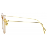 Linda Farrow - Meier D-Frame Optical Glasses in Brown - LF16AC11OPT - Linda Farrow Eyewear