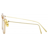 Linda Farrow - Meier D-Frame Optical Glasses in Clear - Linda Farrow Eyewear