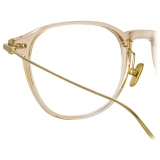 Linda Farrow - Meier D-Frame Optical Glasses in Clear - Linda Farrow Eyewear