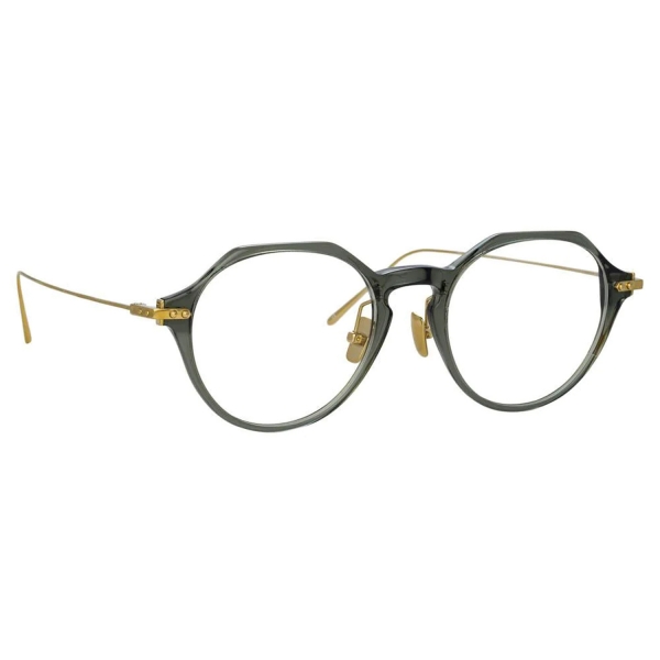 Linda Farrow - Wren Oval Optical Glasses in Green - LF05AC13OPT - Linda Farrow Eyewear