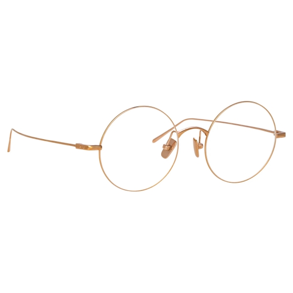 Linda Farrow - Occhiali da Vista Rotondi Zaha in Oro Rosa - LF32C3OPT - Linda Farrow Eyewear