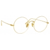 Linda Farrow - Zaha Round Optical Glasses in Yellow Gold - LF32C1OPT - Linda Farrow Eyewear