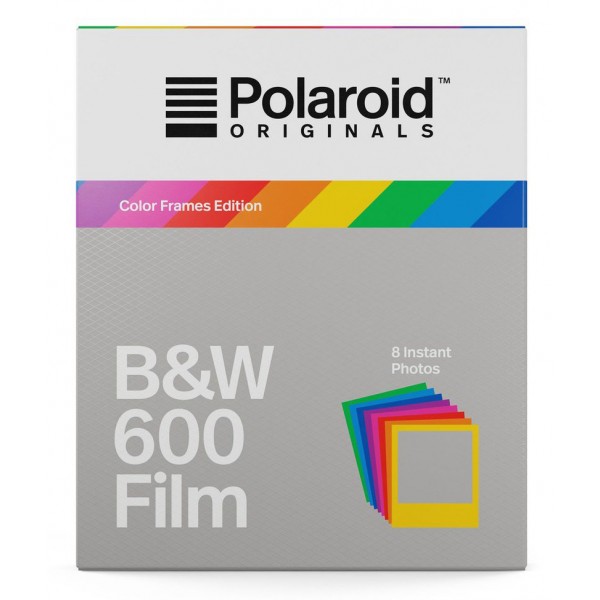 Polaroid Originals - Pellicole Bianco e Nero per 600 - Frame Colorato - Film per Polaroid 600 Camera - OneStep 2